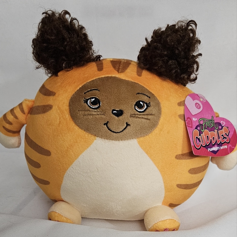 EPI PURRFECT KITTY Fresh Cuddles 6" Plush Toy - Orange Tabby - NEW